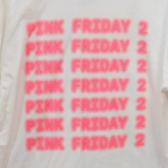 Nicki Minaj PInk Friday 2 T Shirt Size L White Double Sided - Picture 5 of 5